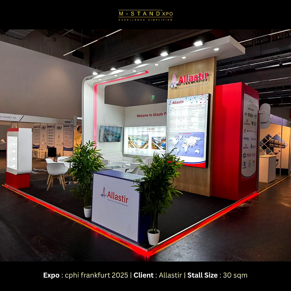 Allastir exhibition stall at CPHI, Frankfurt