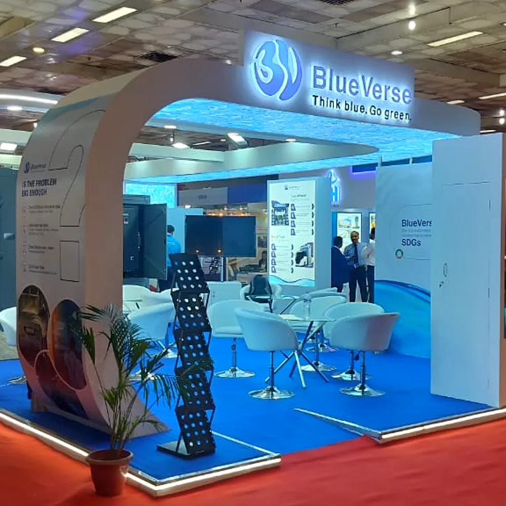 Blue Verse exhibition stall at Water Expo, Delhi