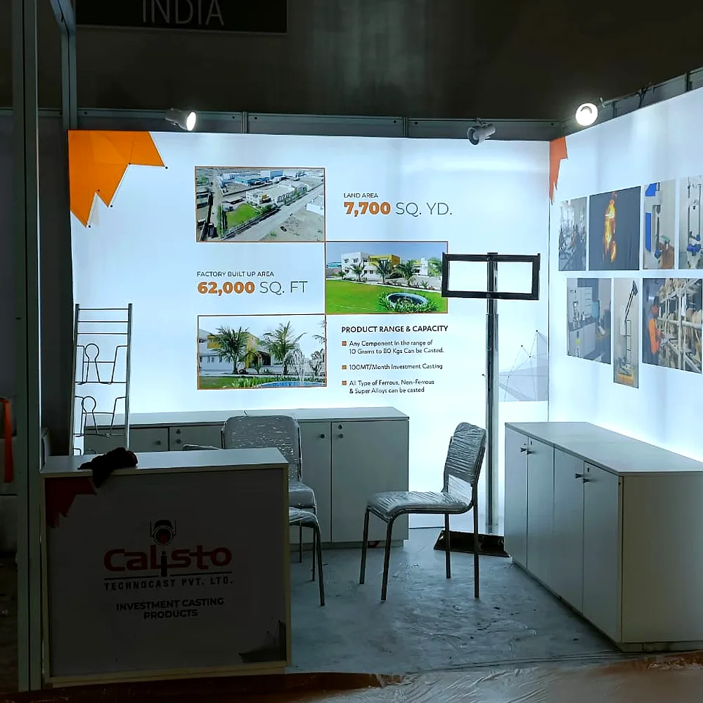 Calisto Technocast exhibition stall at Dahej Industrial Expo 2024, Dahej