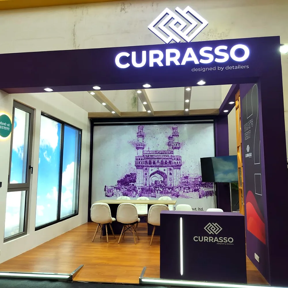 Currasso exhibition stall at Design Democracy 2024, Hyderabad