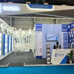 Elcon Cable Trays exhibition stall at Elecrama, Noida