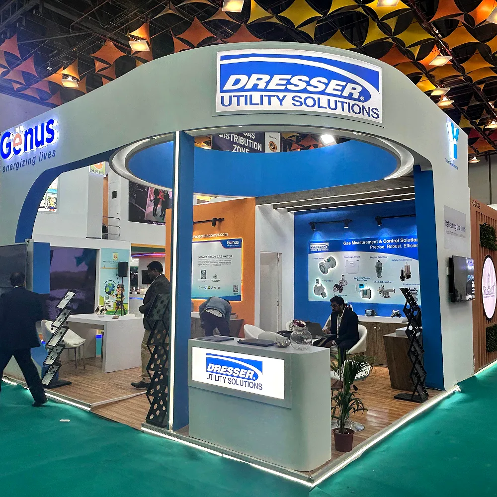 Genus Power Infrastructure exhibition stall at India Energy Week, Delhi