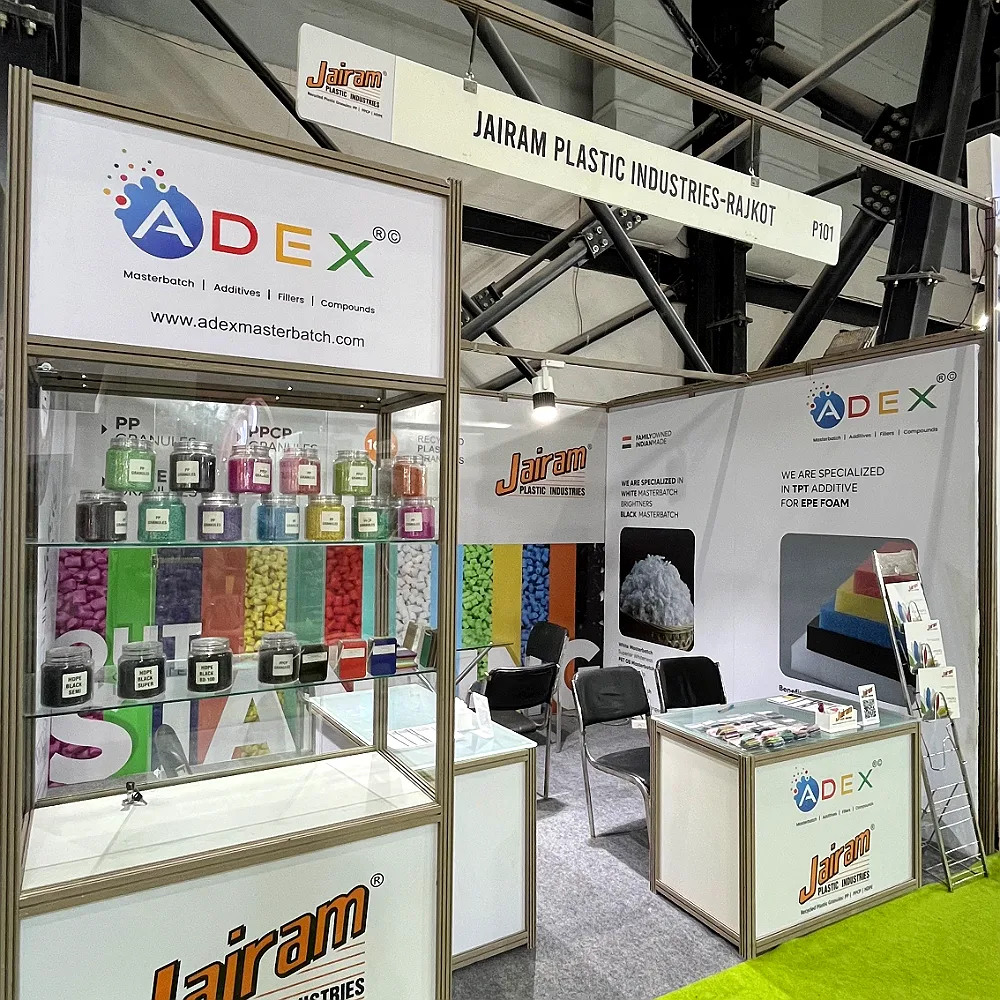 Jairam Plastic Industries exhibition stall at Plastic Recycling, Mumbai