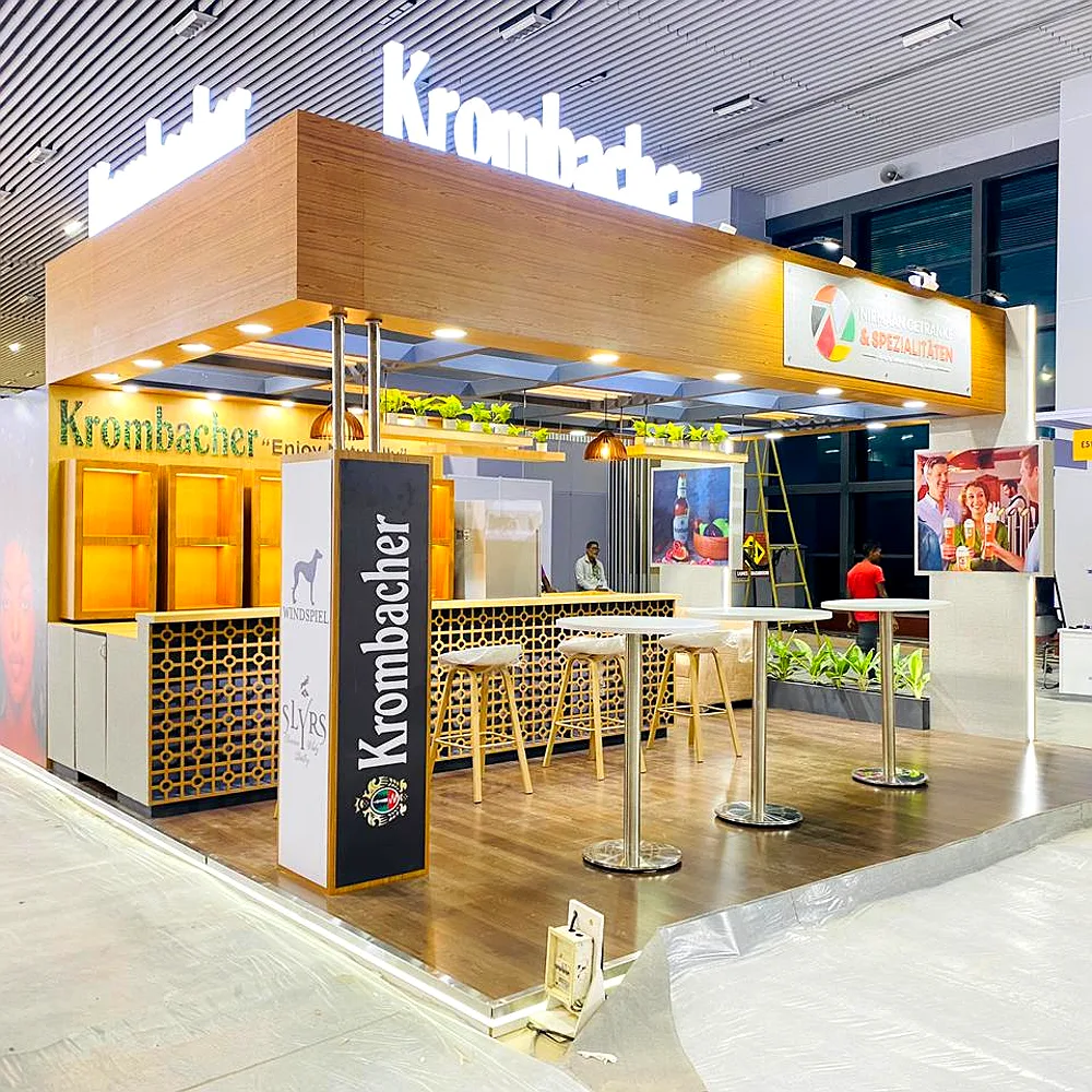 Krombacher exhibition stall at Brew & Spirits 2024, Bengaluru