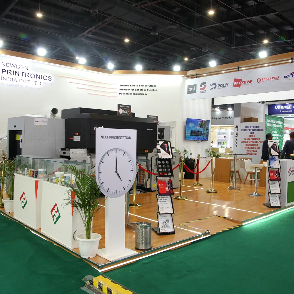 Printronics exhibition stall at Label Expo 2024, Noida