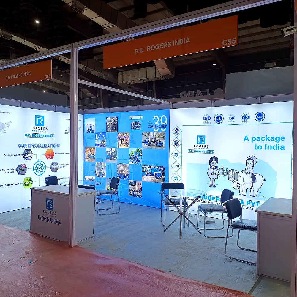Re Rogers India exhibition stall at LogiMAT, Mumbai