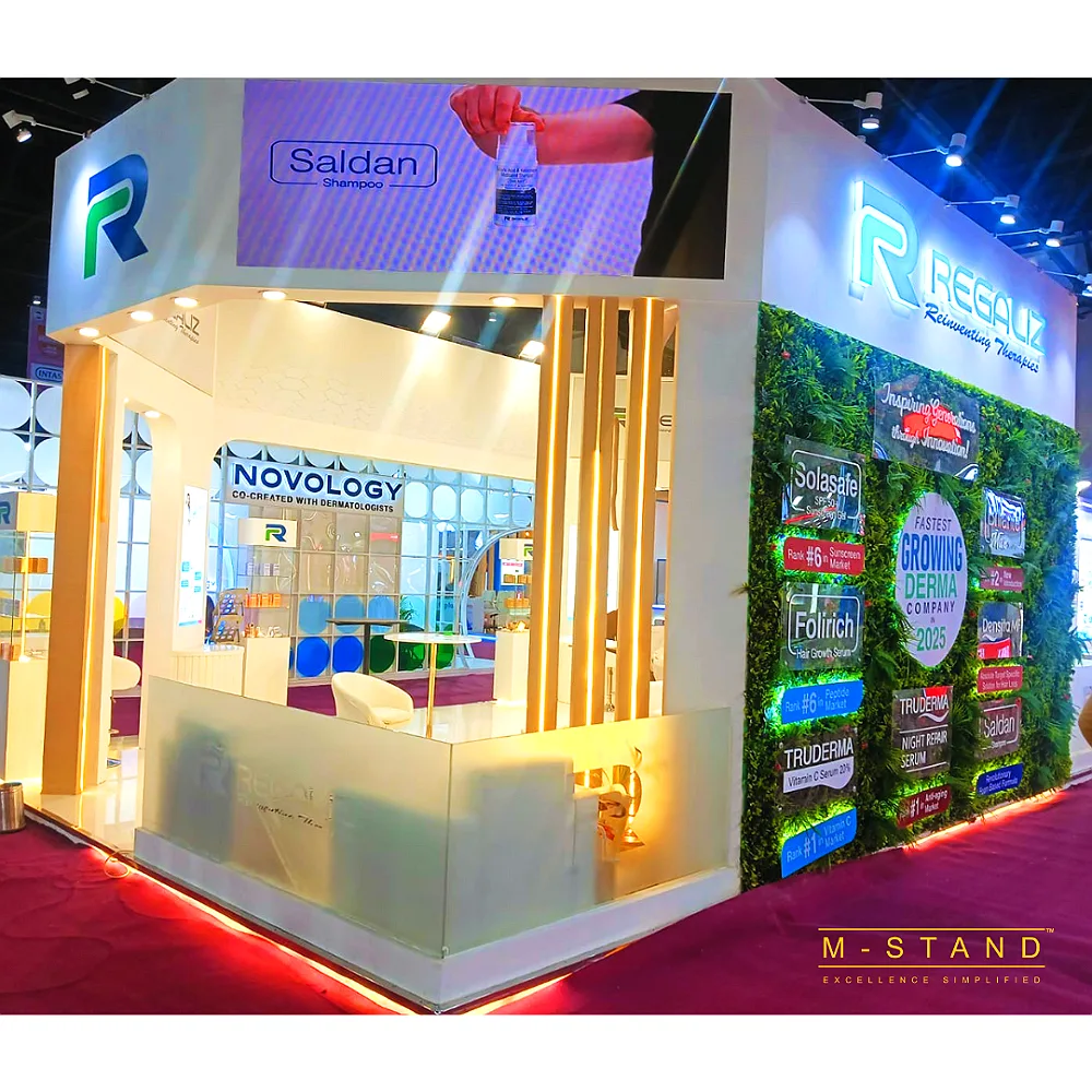 Regaliz exhibition stall at Dermacon, Jaipur