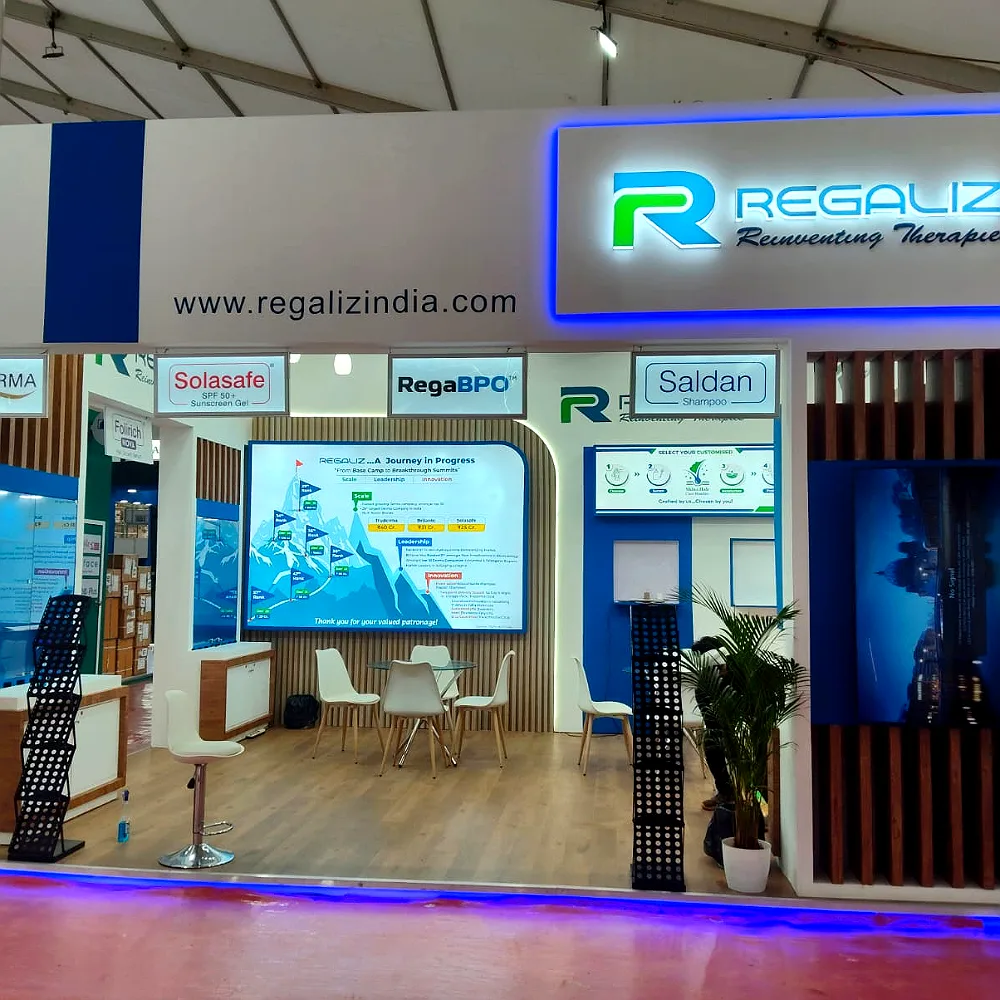 Regaliz exhibition stall at IADVL DBS Conclave, Delhi