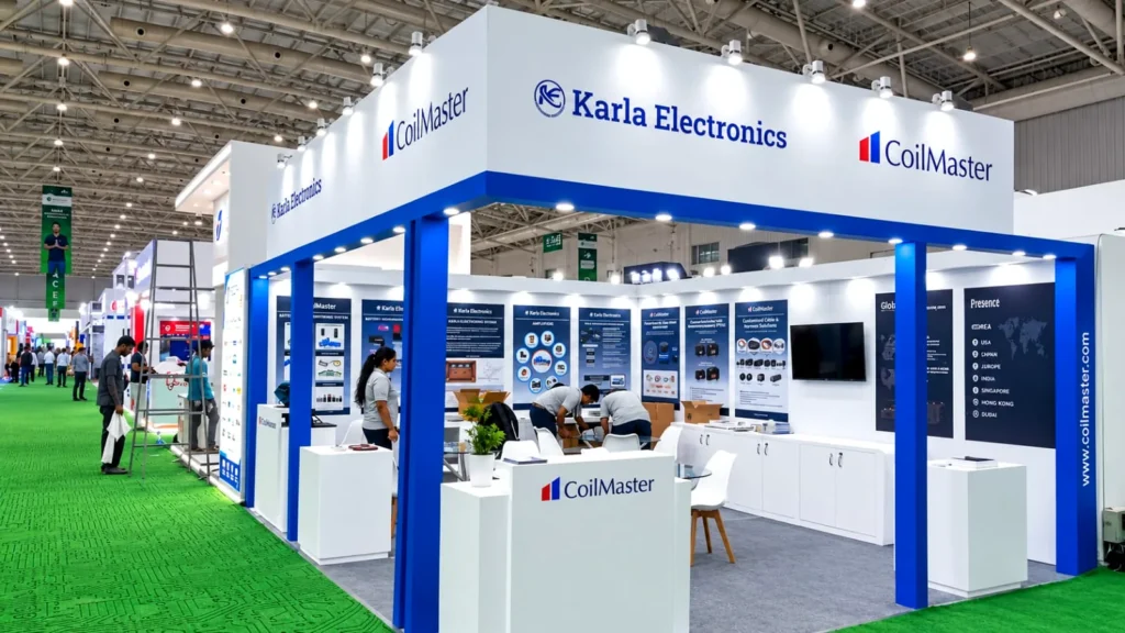 Karla Electronics 27 sqm exhibition stand at Electronica 2026 in Greater Noida