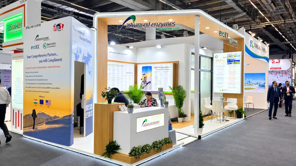 Advanced Enzymes Private Limited exhibition stall at CPHI INDIA 2026 in IICC, YASHOBHOOMI, DWARKA, NEW DELHI