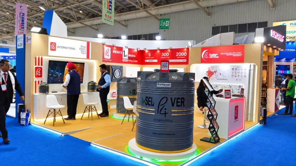 BALAJI ROTOMOULDERS PRIVATE LIMITED exhibition stall at PLUMEX EXPO 2026 in BIEC BANGLORE