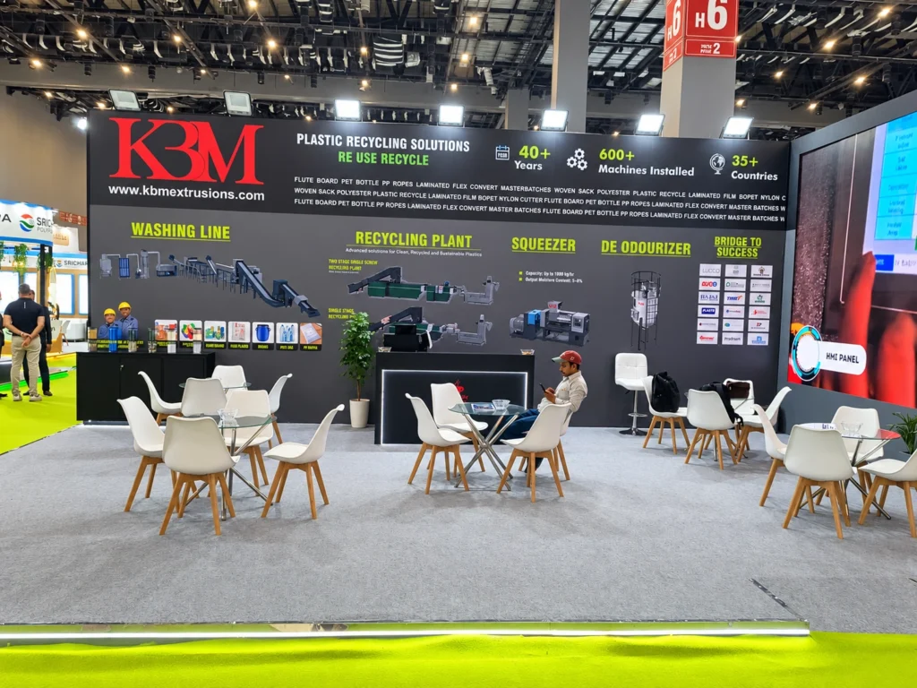 KBM Extrusions exhibition stall at GCPRS 2026 in PRAGATI MAIDAN