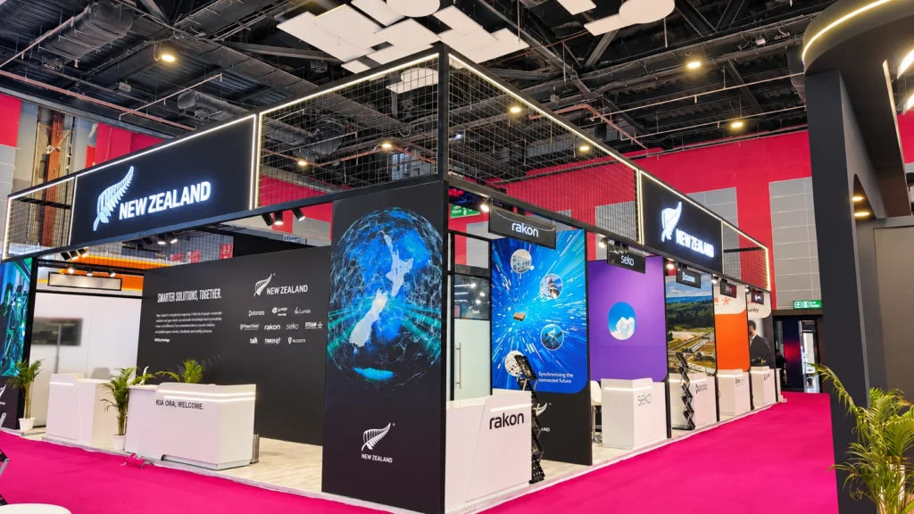 NEWZEALAND PAVILLION exhibition stall at CONVERGENCE EXPO 2026 in PRAGATI MAIDAN, DELHI