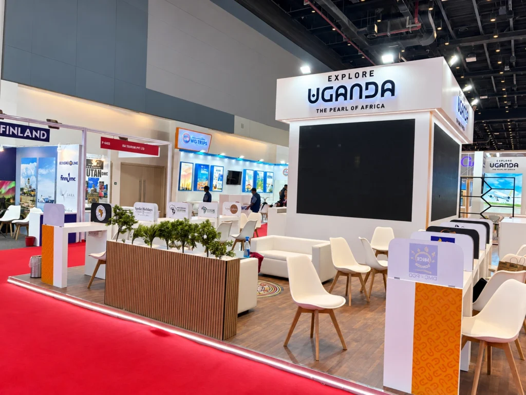 UGANDA AIRLINES exhibition stall at OTM 2026 in JIO